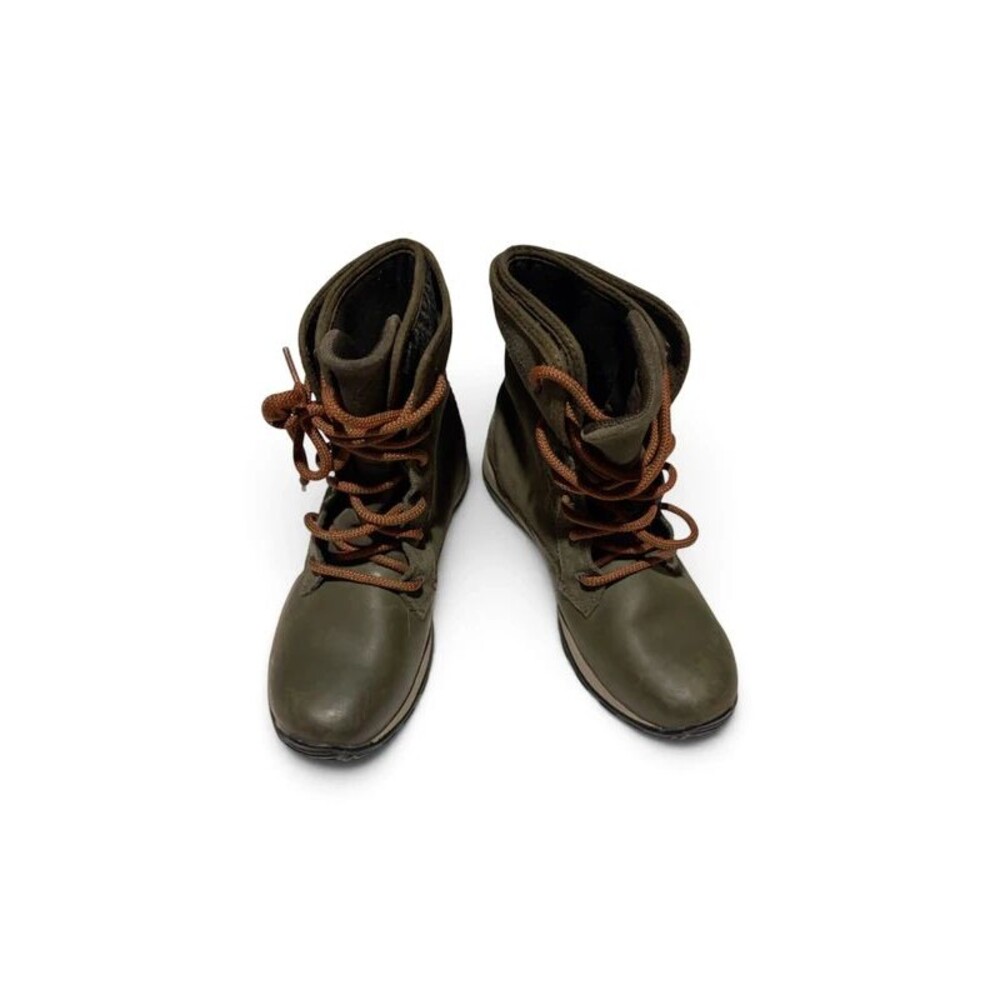 Columbia Cityside Fold Waterproof Boots – Olive Green & Orange – Size 6.5